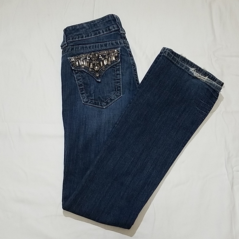 Embellished Blue Jeans